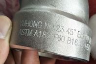 Duplex Steel Kute łączenie ASTM A182 F60 S32205 Koncentryczne wiązanie 45 ° / 90 ° ELBOW NIPPLE TEE MSS SP-95 ASME B16.11