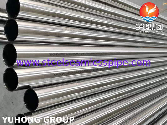 Rurociąg sanitarny bezszwodowy z stali nierdzewnej ASTM A270 TP316L 320 Grit Polerowany na zewnątrz
