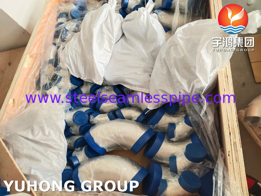 ASTM A403 WP304-S Bezszwedzony układ rurowy o długości promienia ze stali nierdzewnej 90 stopni