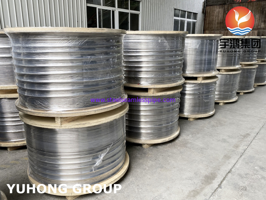Jasne wygrzewane cewki z stali nierdzewnej, ASTM A213 / A269 SS304 / SS316L