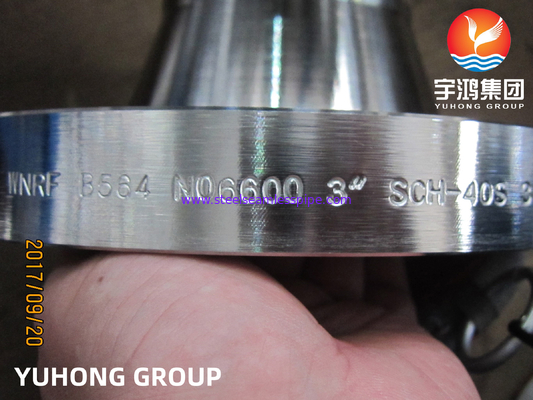 ASME SB564 / ASTM B564 N06600 Kołnierz kuty ze stopu niklu Inconel600 WNRF