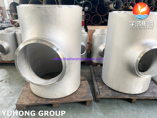 SS316L Butt Weld Fitting, A403 WP316L Equal Tee (bez szwu / spawane), B16.9 Standard