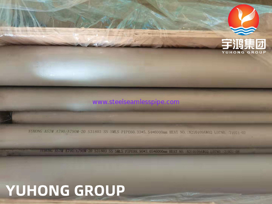 ASTM A790 UNS S32750 （2507, 1.4410), Rury ze stali nierdzewnej Super Duplex, PREN>40