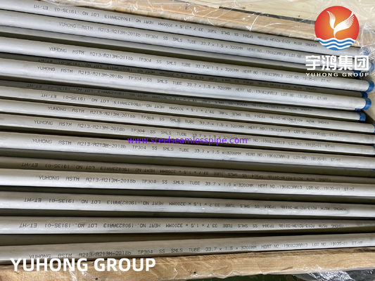 ASTM A213 TP304 1.4301 Bezszwowa rura austenitowa do wysokiej temperatury