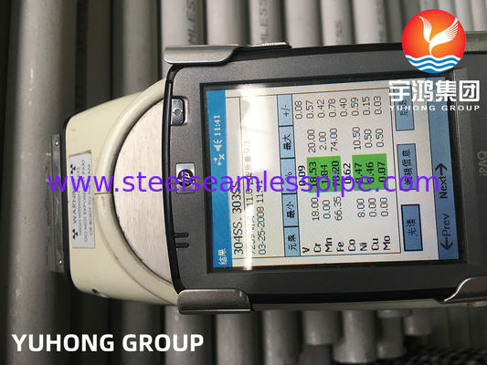 Bezszwowa rura ze stali nierdzewnej ASTM A269 TP304, trawiona i wyżarzana, do wymienników ciepła z testem PMI