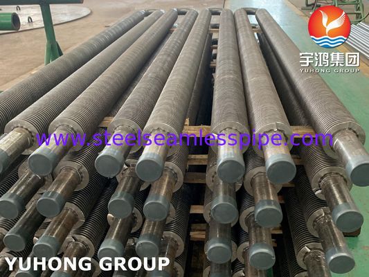 Węglowa stal U Bend Solid Fined Tube, High Frequency Welded Fin With A106 Gr.B Pipe Używany w Economizer