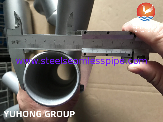 ASTM A815 S31803-W Y TEE Łącznik spawany doczołowo B16.9 Nawóz do rafinacji ropy naftowej Gaz