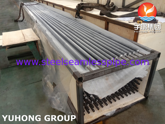 Wbudowana rurka typu G z płetwami ASME SB163 Monel 400/UNS N04400 Rurka bazowa z płetwami z aluminium