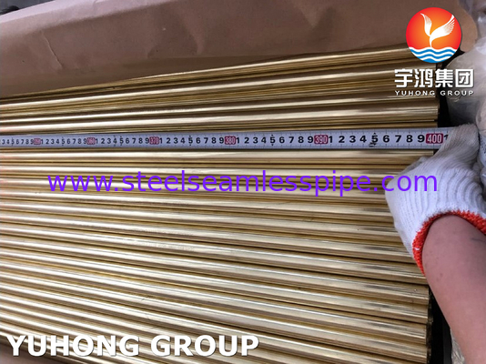 ASTM B111 C44300 Admirality Brass Seamless Heat Exchanger, Kondensator Tube