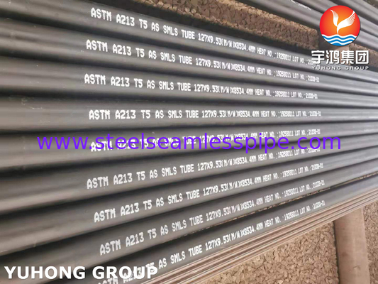 Supergrzejnik bezszwowa rura ze stali stopowej, ASTM A213 Gr.T5, stosowana w elektrowniach