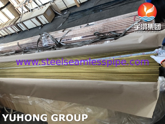ASME SB111 CuZn20Al2 / CZ110 / UNS C68700 Aluminiowe miedziane rury bezszwodowe