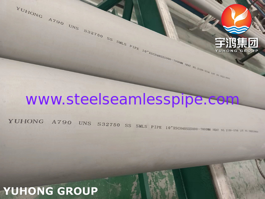 ASTM A790 S31803, S32750, S32205, S31254 Rury stalowe podwójne do zastosowań przemysłowych