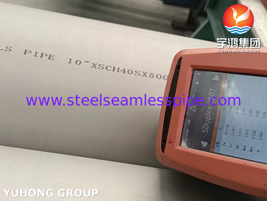 ASTM A790 S31803, S32750, S32205, S31254 Rury stalowe podwójne do zastosowań przemysłowych