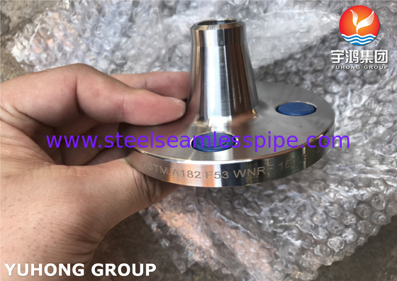 Flangy ze stali superdupleksową ASTM A182 F53, UNS S32750 Flangy z szyją spawaną, RF, FF, B16.5