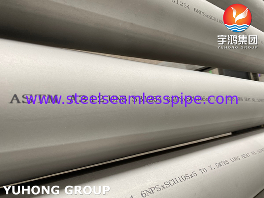 ASTM A312 UNS 31254 Bezszwowe austenityczne rury ze stali nierdzewnej