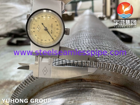 HFW Serrated Fin Tube ASTM A312 TP347 Economizer Wysoka wydajność transferu ciepła