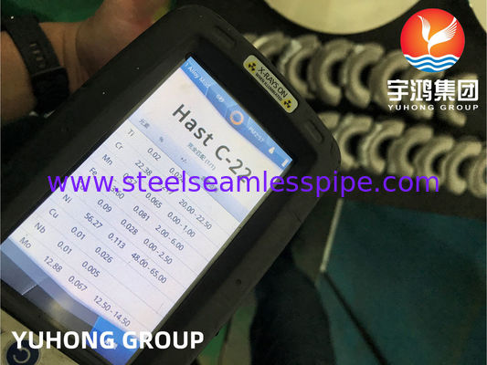 ASTM B366 N06022 Hastelloy C22 Kolano 180 stopniowe ze stali stopowej, kształtki B16.9