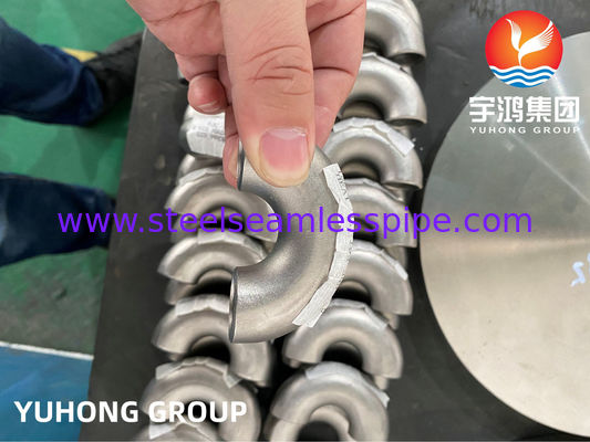 ASTM B366 N06022 Hastelloy C22 Kolano 180 stopniowe ze stali stopowej, kształtki B16.9