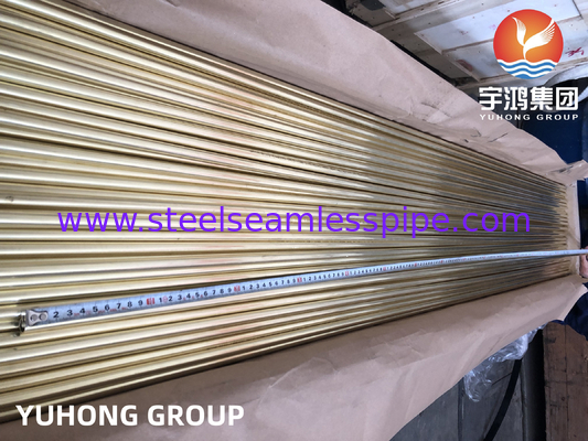 ASTM B111 C44300 Bezszwowa Admirality Brass Tube dla wymiennika ciepła