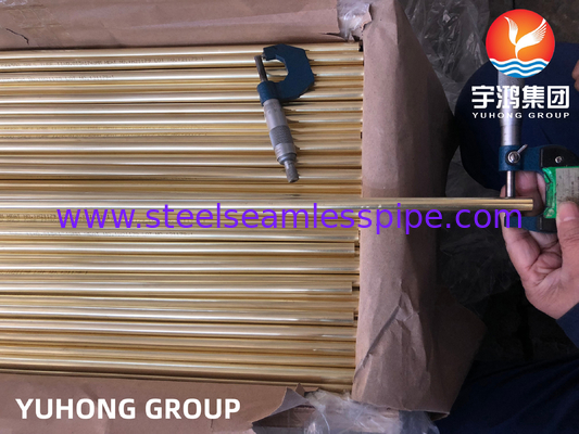 ASTM B111 C44300 Bezszwowa Admirality Brass Tube dla wymiennika ciepła