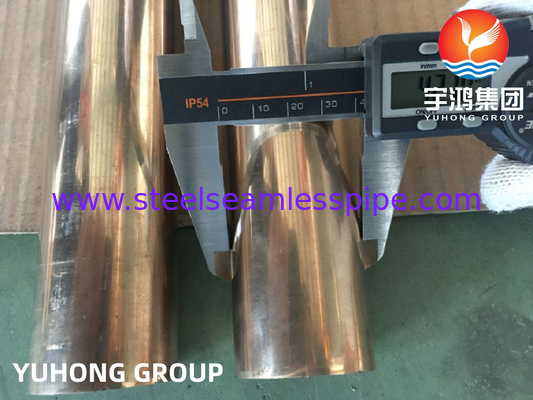 ASTM B466, ASME SB466 C70600 Miedź Nikel Bezszwowa Rura Do Wymiennika ciepła