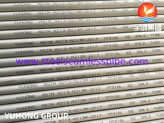 ASME SA213 TP316L 35x2x8000MM Bezszwowa, oczyszczona rurka kotłowa do wymienników ciepła
