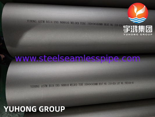 ASME SB514 Incoloy 800H Weld Tube nickel-żelazo-chrom stopów stali do ogólnych usług korozyjnych