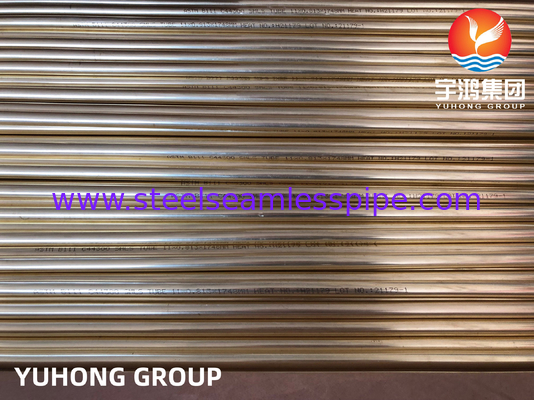 ASTM B111 C44300 Kondensator do wymiennika ciepła do lodówki do lodówki Admirality Brass Seamless Tubes