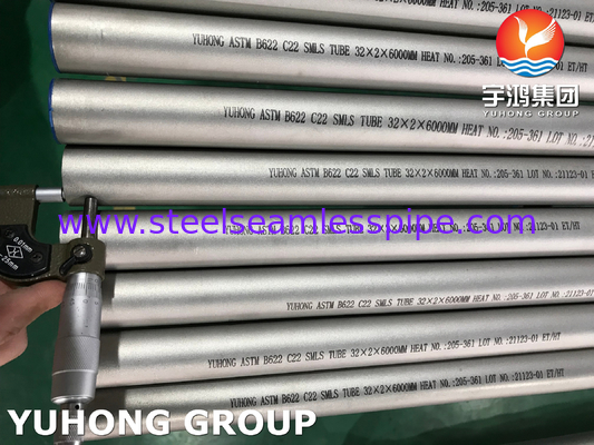 ASTM B622 / ASME SB622 Hastelloy C-22 ((UNS N6022, 2.4602)) Rurka bezszwowa