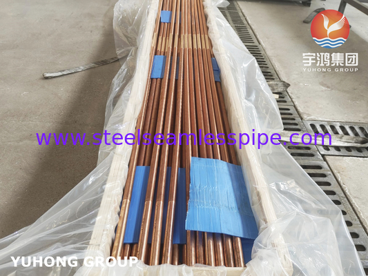 C12200 Integral Low Fined Tube Copper Alloy Fin Tube For Evaporator
