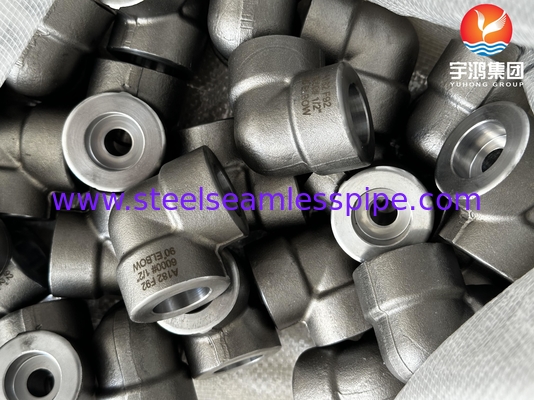 ASTM A182 F92 1/2 Inch 90° Łokieć #6000 ASME B16.11 SW dla elektrowni