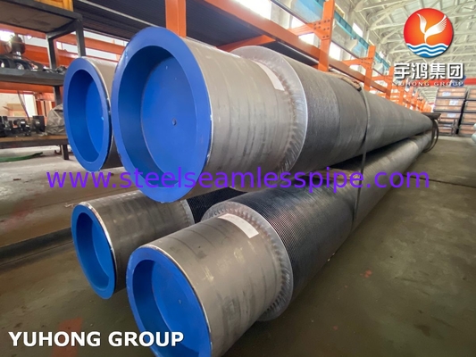 Rurka z płetwami ASTM A312 TP347H SS Strip Solid Fin Tube For Economizer