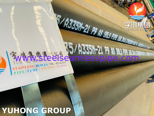 ASTM A335/ ASME SA335 P9 Bezszwodowe rury ze stali stopowej
