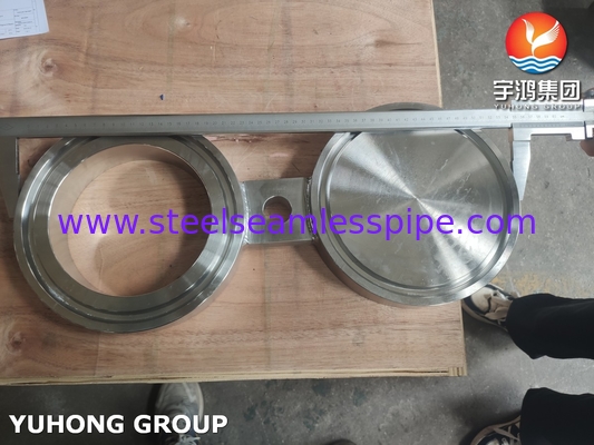 ASTM A182 F51 Duplex Steel Spectacle Blind Flange / B16.48 RTJ Figure-8 Blank