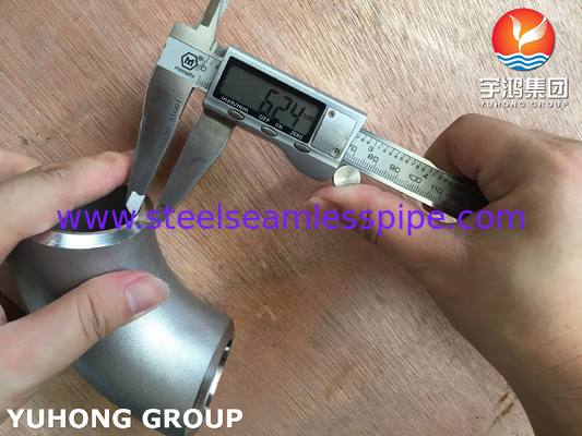 ASME SB366 WP904L-S Wyroby ze stali nierdzewnej 90° LR Łokieć BW ASME B16.9