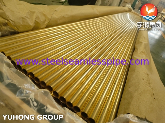 ASTM B111 C44300 O61 Admirality Brass Tube Seamless Copper Heat Exchanger Tube