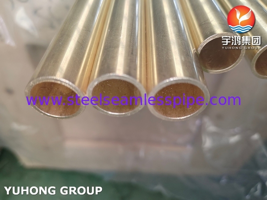 ASTM B111 C44300 O61 Admirality Brass Tube Seamless Copper Heat Exchanger Tube