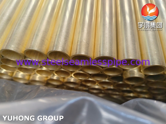ASTM B111 C44300 O61 Admirality Brass Tube Seamless Copper Heat Exchanger Tube