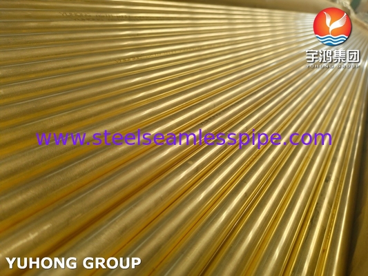 ASTM B111 C44300 O61 Admirality Brass Tube Seamless Copper Heat Exchanger Tube