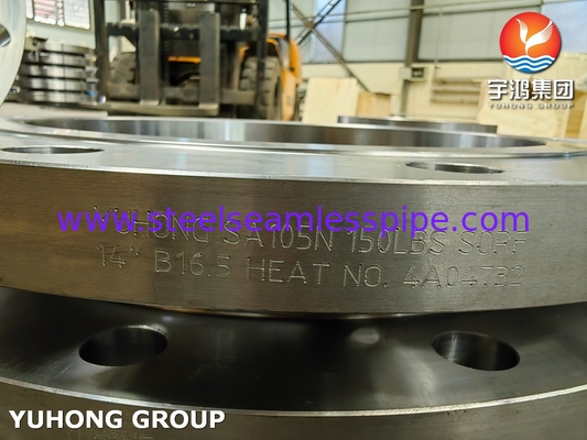 ASTM A105 / A105N Węglowa stalowa ślizgaczka na flansie ASME B16.5 Forged SORF Flange