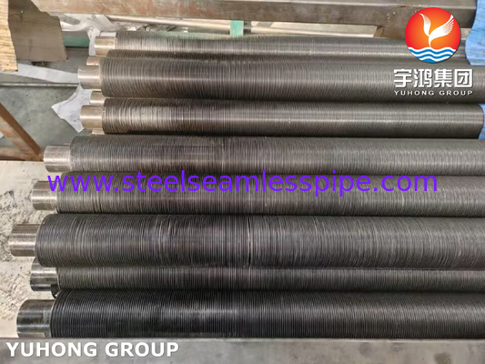 ASTM A210 GR.A1, Rurka z płetwy wbudowana ze stali węglowej z taśmą aluminiową, 100% ECT