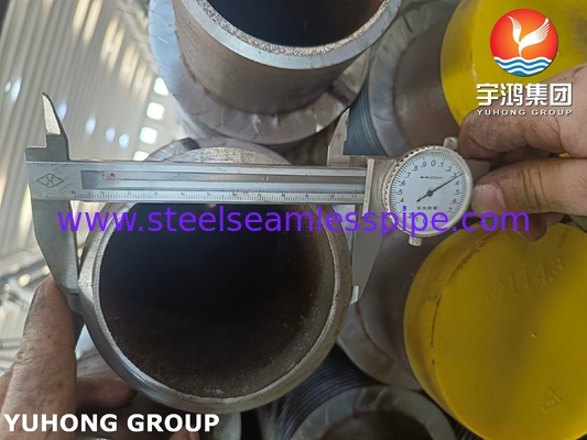HFW Solid Plain Fined Tube, ASTM A335 P22 Alloy Steel Seamless Pipe For Boiler