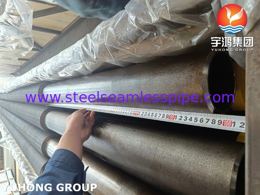 HFW Solid Plain Fined Tube, ASTM A335 P22 Alloy Steel Seamless Pipe For Boiler