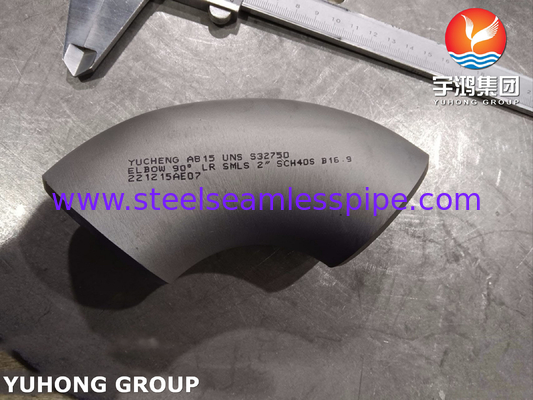 ASTM A815 UNS S32750 Wyroby ze stali nierdzewnej Super Duplex 90 stopni LR Łokieć