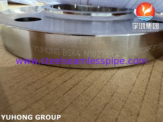 ASTM B564 UNS N10276 Zestaw niklu Slip On Flange / Hastelloy C276 SORF Flange