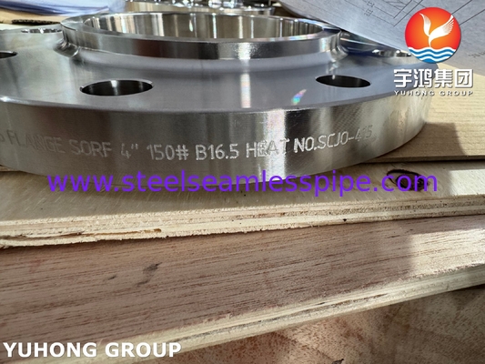 ASTM B564 UNS N10276 Zestaw niklu Slip On Flange / Hastelloy C276 SORF Flange
