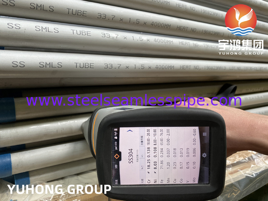 ASTM A213 TP304 304H 304L Rura wymiennika ciepła ze stali nierdzewnej