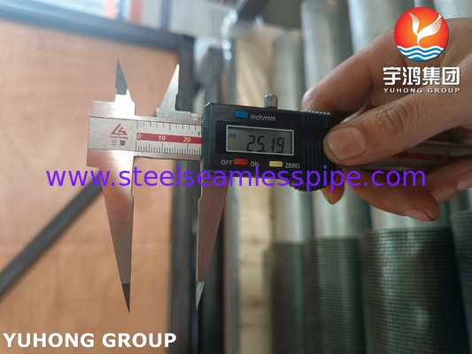 TP304H HFW Fin Tube Serrated Type ASTM A312 dla HRSG Heat Recovery Steam System