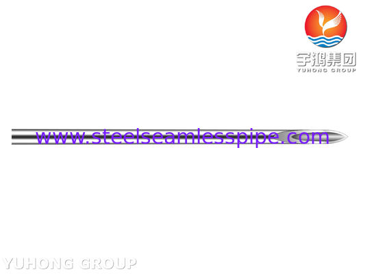 ISO9626 Rurociąg do igieł do wstrzykiwań ze stali nierdzewnej, końcówka z wiertkami, igła medyczna podskórna