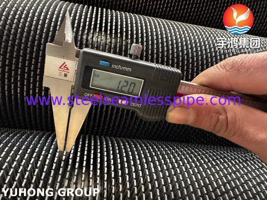 ASTM A335 P11 Wysokiej częstotliwości spawania Spiral Fin Tube Serrated Fin Tube